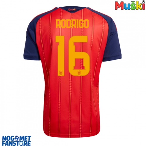 Španjolska Rodri Hernandez #16 Domaci Dres SP 2026 Kratak Rukav